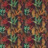 multicolour botanical embroideried fabric from Clarke & Clarke