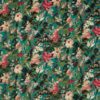 green botanical velvet-chenille fabric from Clarke & Clarke
