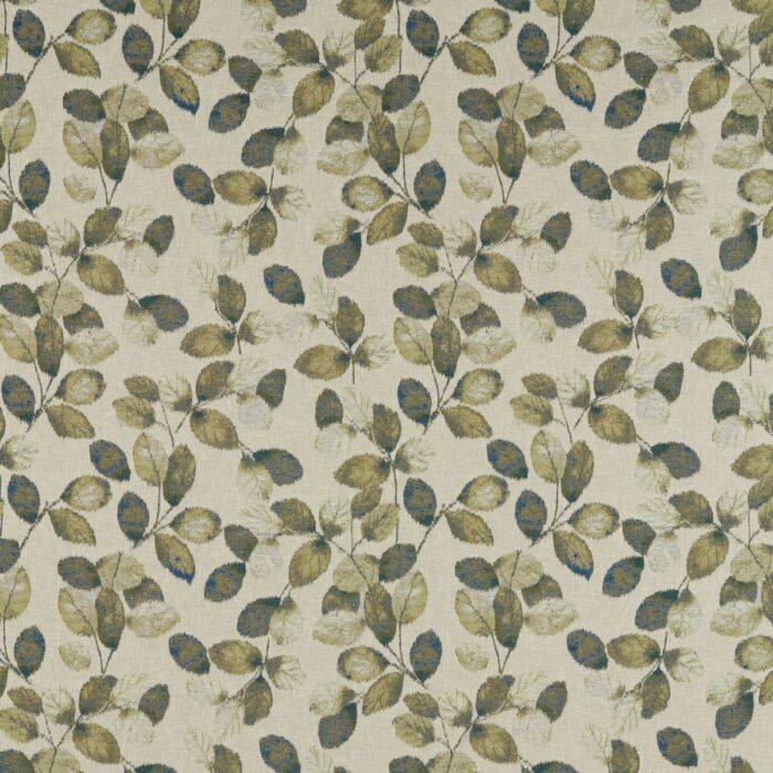 Northia Fabric - Olive / Peacock swatch