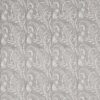 black-grey botanical jacquard fabric from Clarke & Clarke