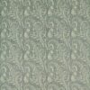 green botanical jacquard fabric from Clarke & Clarke