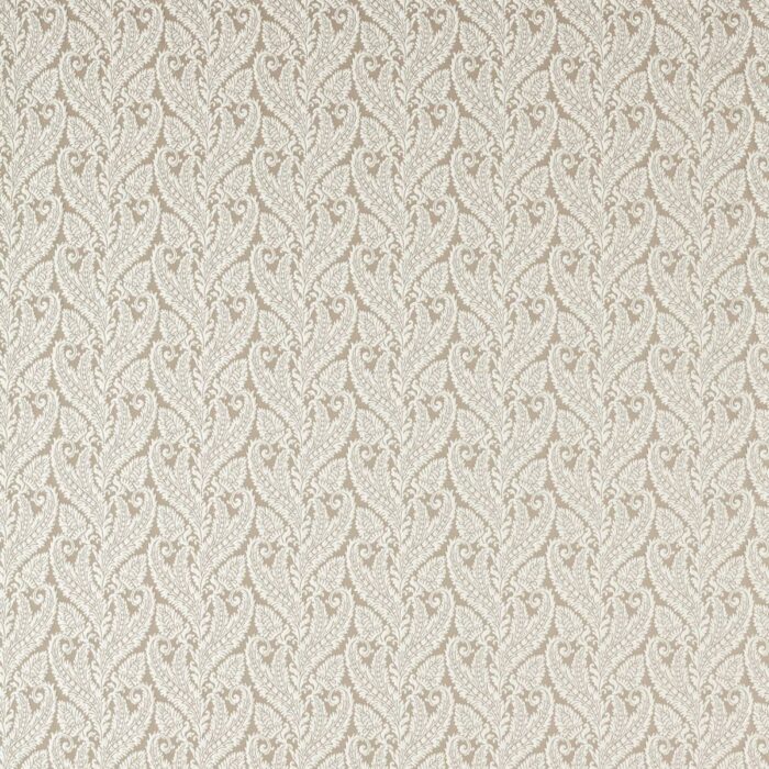 Regale Fabric - Ivory / Mocha swatch