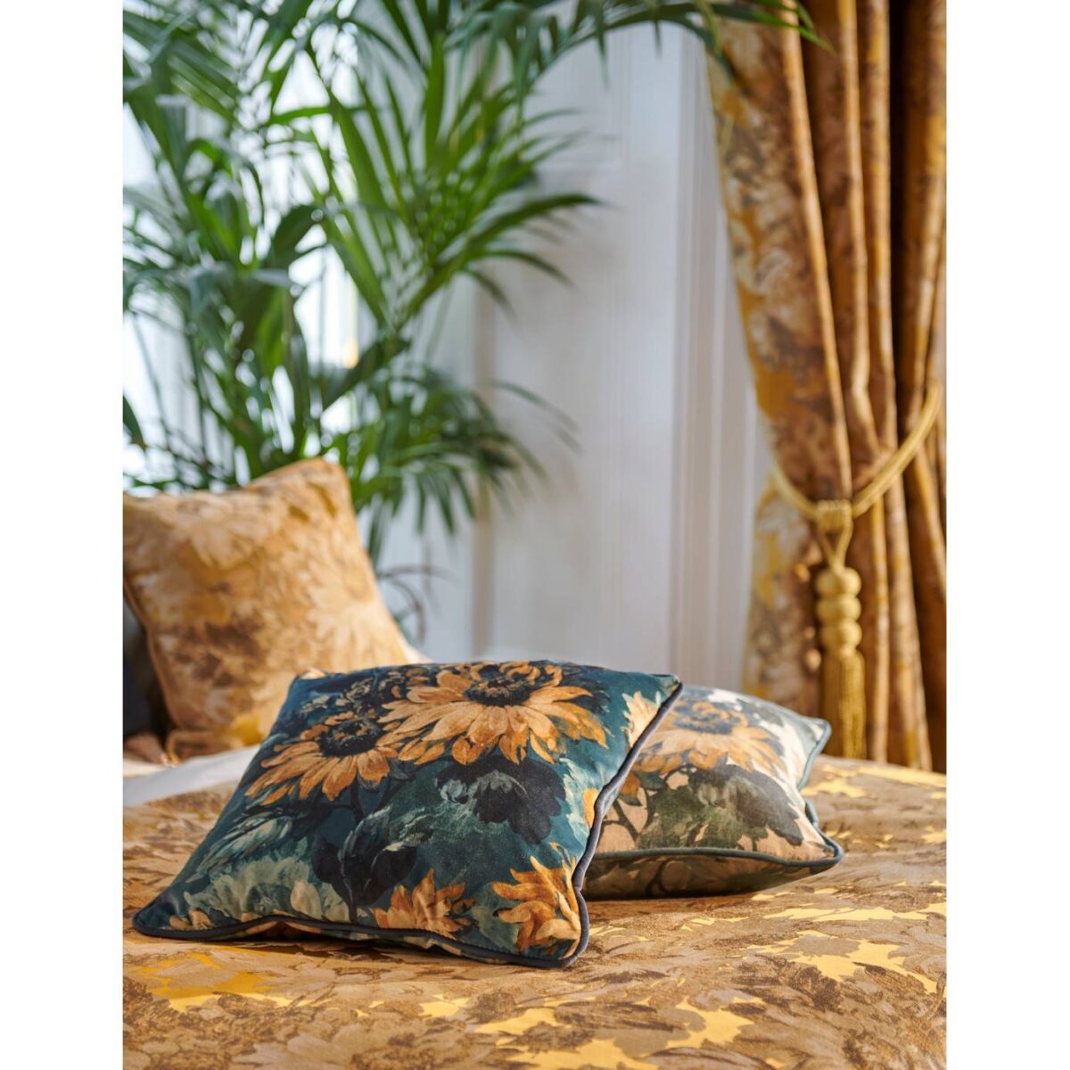 Sunforest Fabric - Denim / Linen by Sunforest Fabric - Denim / Linen from
