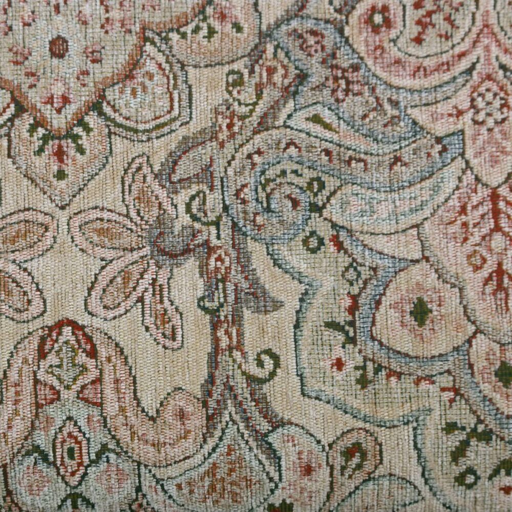 Imperiale Fabric - 1578 by blue botanical woven fabric from Cristina Marrone