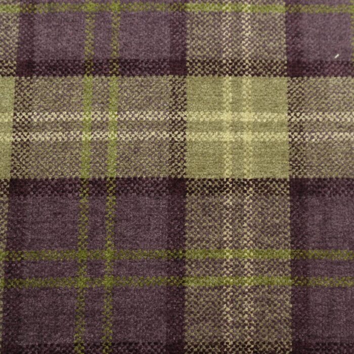 Lana Plaid Fabric - Purple swatch