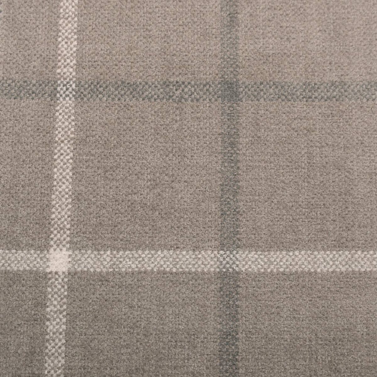 Lana Window Pane Fabric - Latte by neutral checked woven fabric from Cristina Marrone