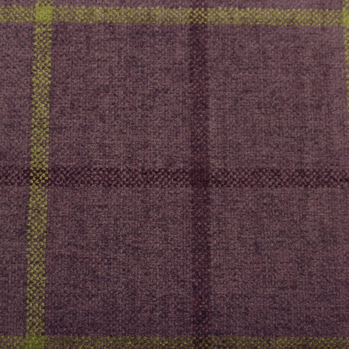Lana Window Pane Fabric - Purple by purple checked woven fabric from Cristina Marrone