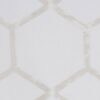 black-grey geometric voile-sheer fabric from Clarke & Clarke