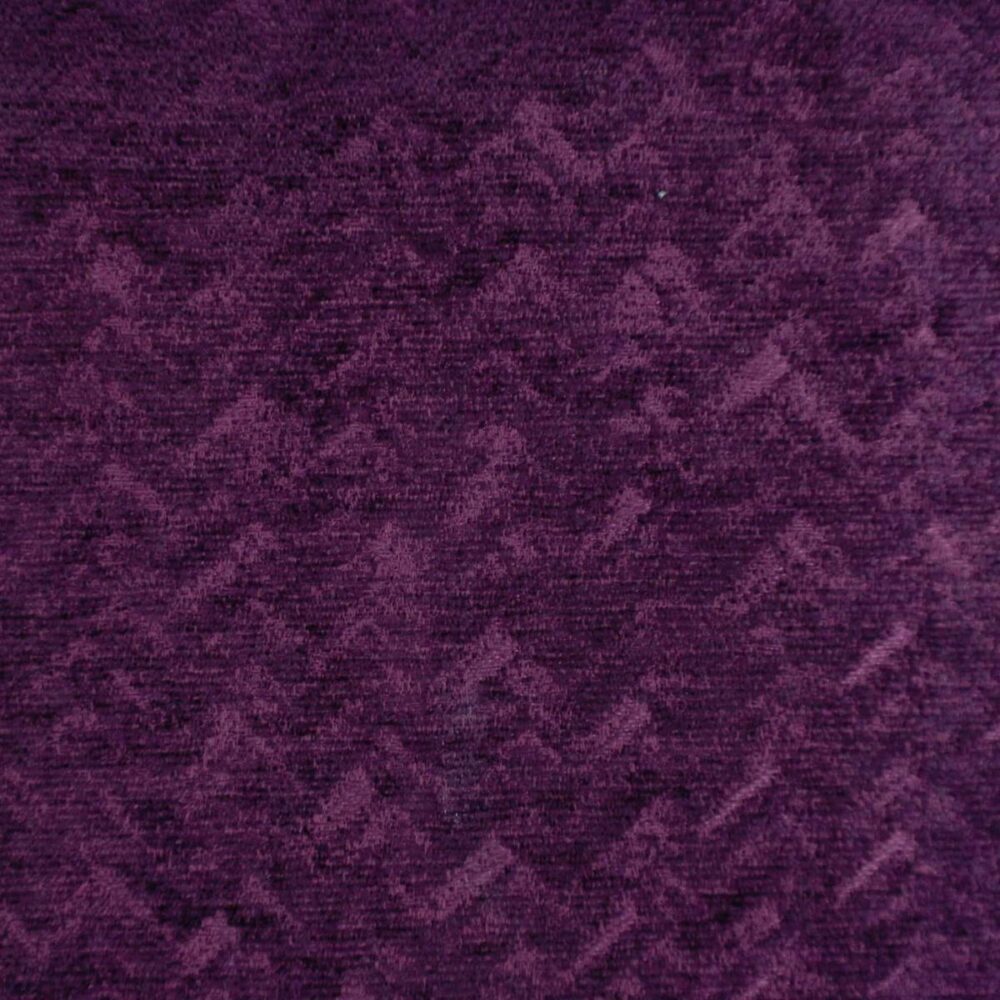 Livorno Fabric - Plum by purple plain velvet-chenille fabric from Cristina Marrone