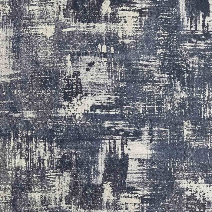 Tessellati Fabric - Midnight / Gilver swatch