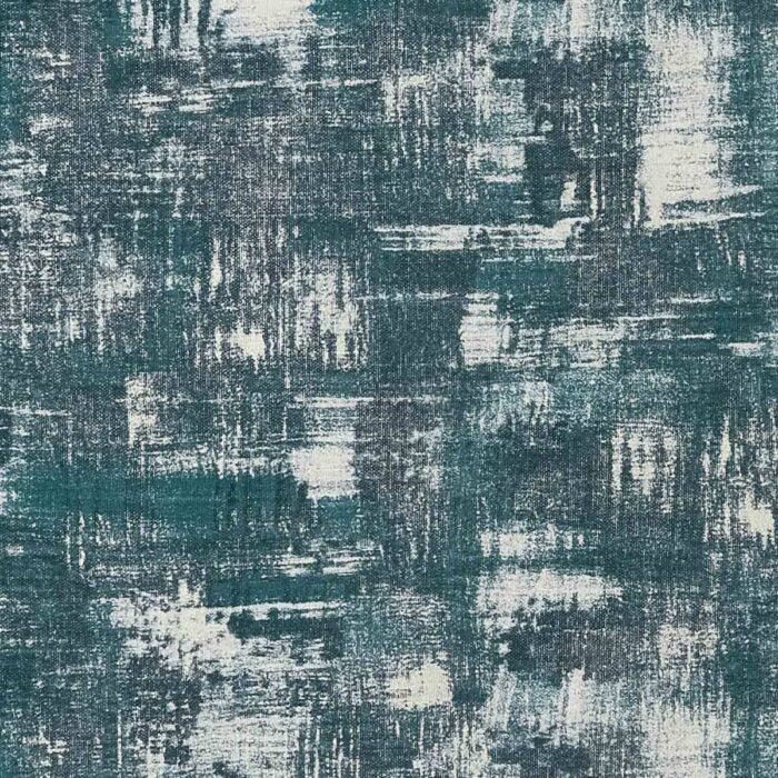 Tessellati Fabric - Teal / Gilver swatch