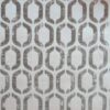 black-grey geometric jacquard fabric from Cristina Marrone