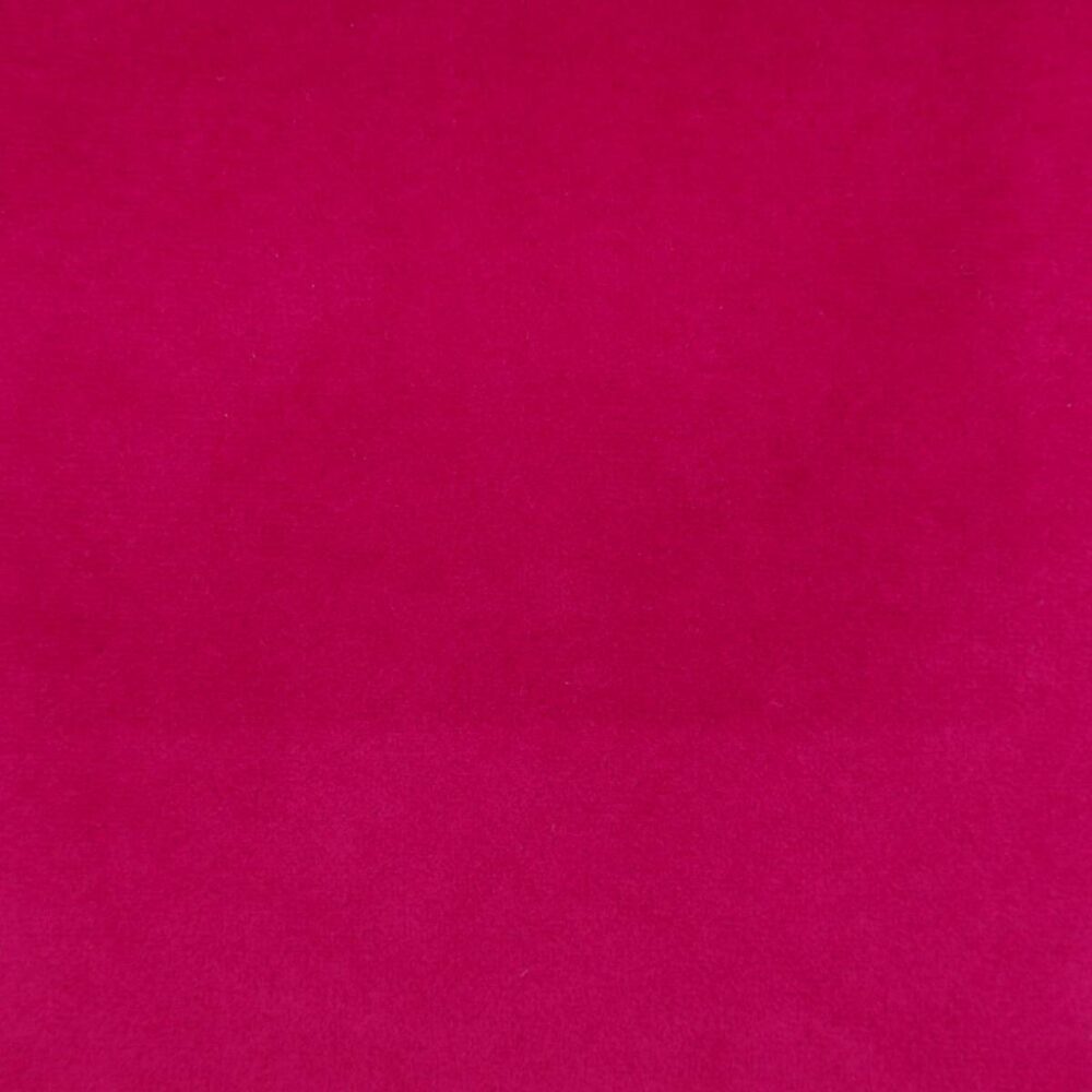 Passione Fabric - Cerise by pink plain velvet-chenille fabric from Cristina Marrone