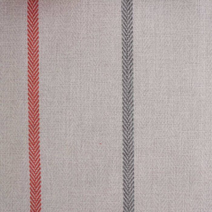 Quattro Stripe Fabric - Coral swatch