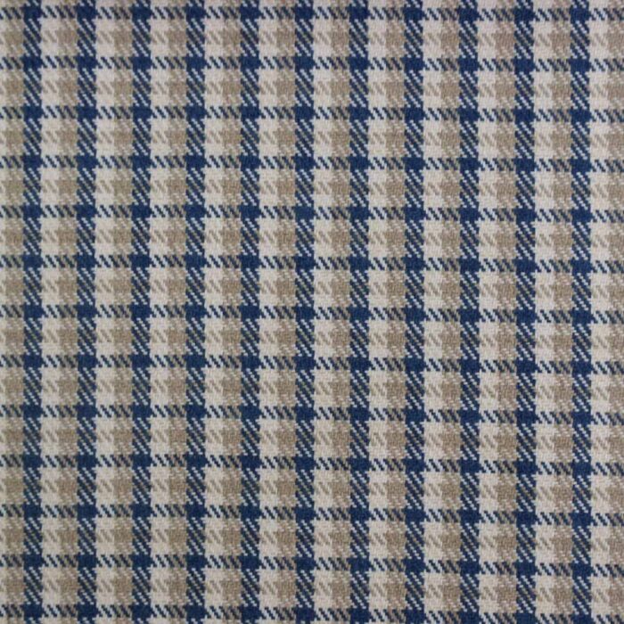 Quattro Check Fabric - Marine swatch