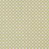 green geometric embroideried fabric from Clarke & Clarke