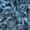 black-grey botanical cotton fabric from Clarke & Clarke