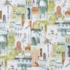 green misc cotton fabric from Clarke & Clarke