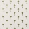 green botanical embroideried fabric from Clarke & Clarke