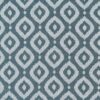 blue geometric jacquard fabric from Clarke & Clarke