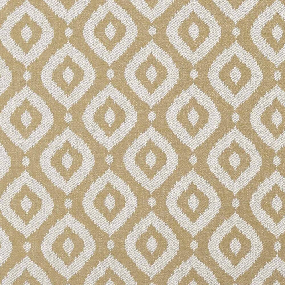 brown geometric jacquard fabric from Clarke & Clarke