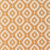 orange geometric jacquard fabric from Clarke & Clarke