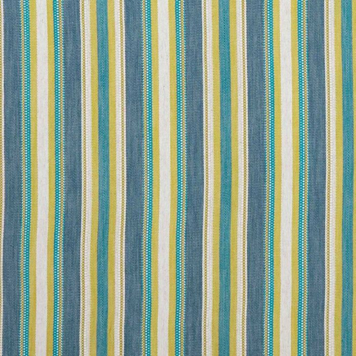 Ziba Fabric - Denim / Chartreuse swatch
