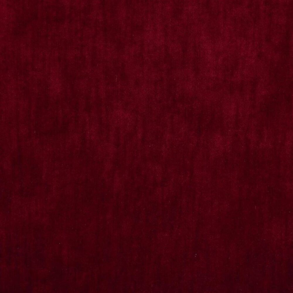 Opera Fabric - Raspberry by red plain velvet-chenille fabric from Designers Guild