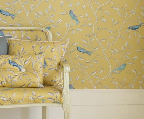 Finches Wallpaper - Duckegg by Finches Wallpaper - Duckegg from