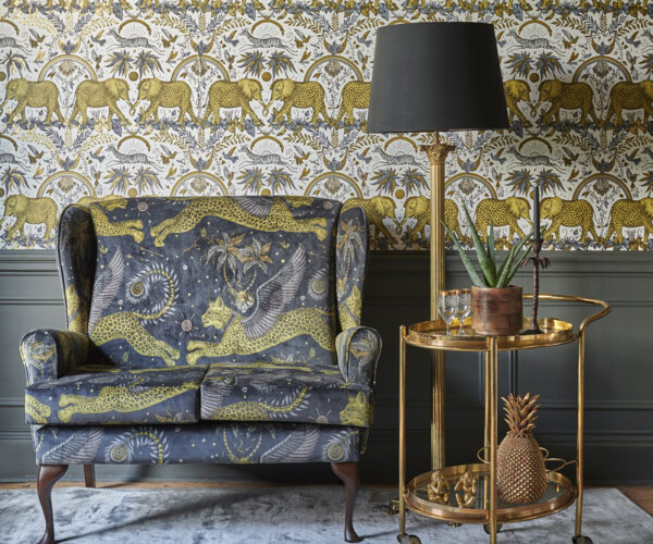 Zambezi Wallpaper - Teal by Zambezi Wallpaper - Teal from