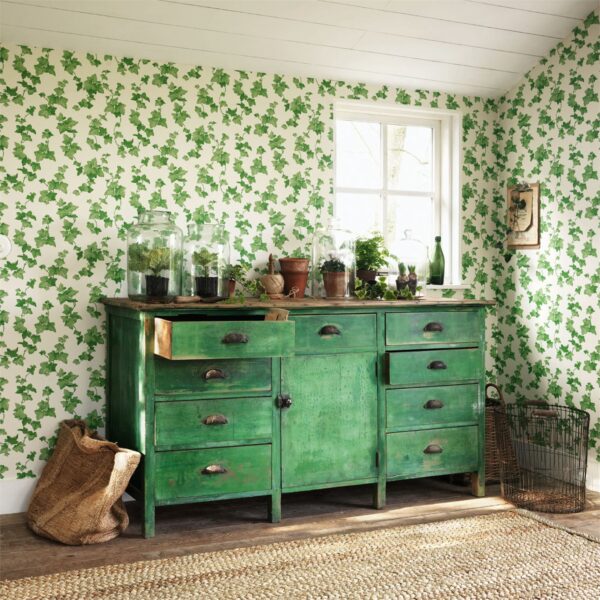 Hedera Wallpaper - Green by Hedera Wallpaper - Green from