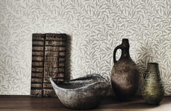 Pure Willow Bough Wallpaper - Charcoal / Black by Pure Willow Bough Wallpaper - Charcoal / Black from