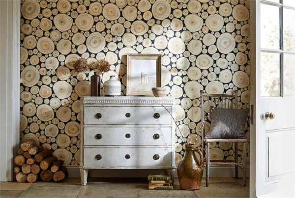Alnwick Logs Wallpaper - Driftwood by Alnwick Logs Wallpaper - Driftwood from