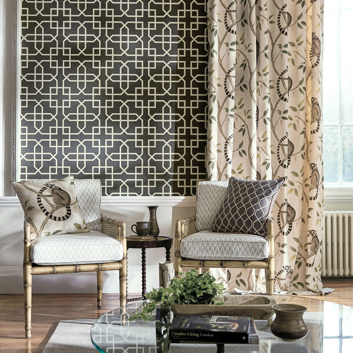 Hampton Trellis Wallpaper - Botanical Green by Hampton Trellis Wallpaper - Botanical Green from