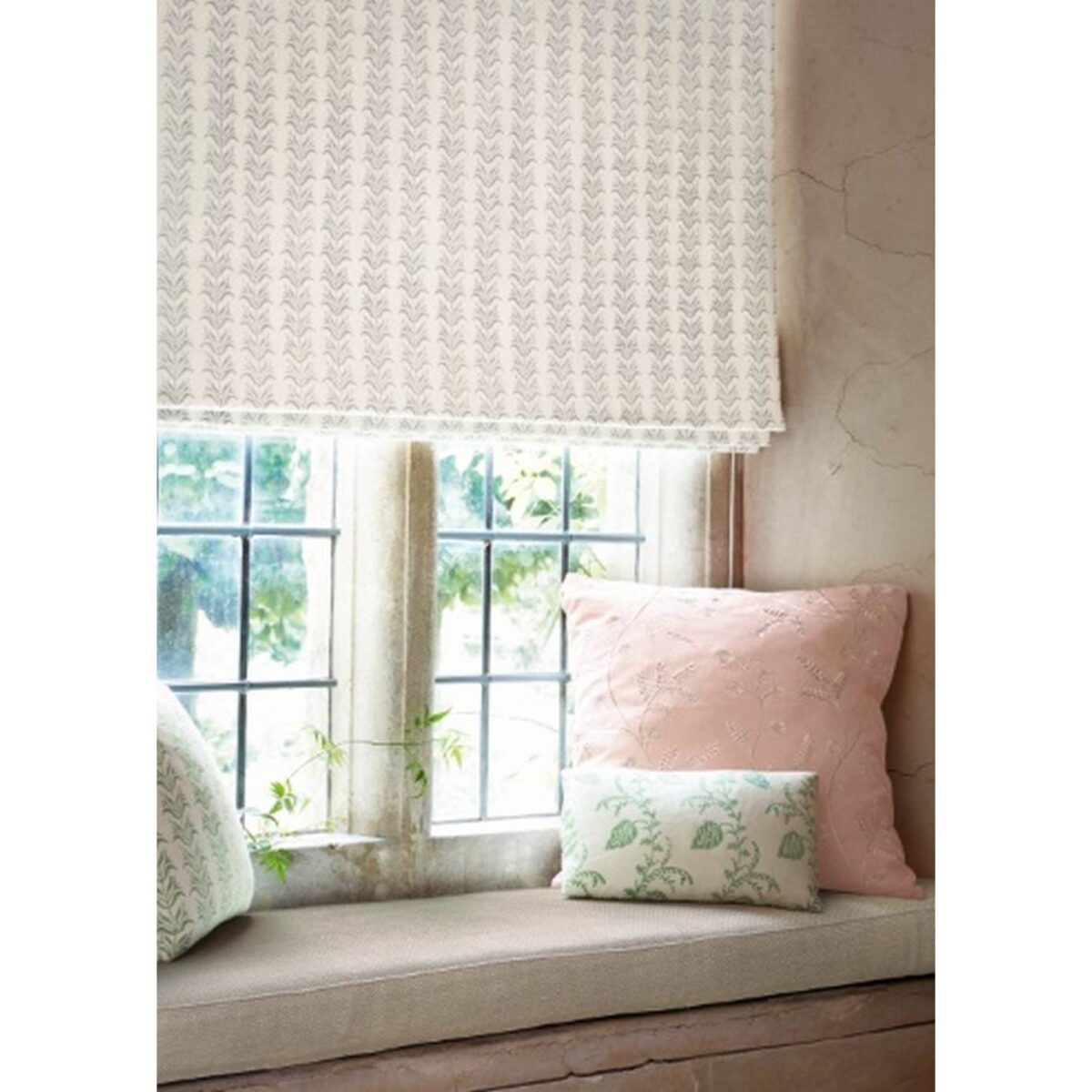 Birch Stripe Fabric - Silver from