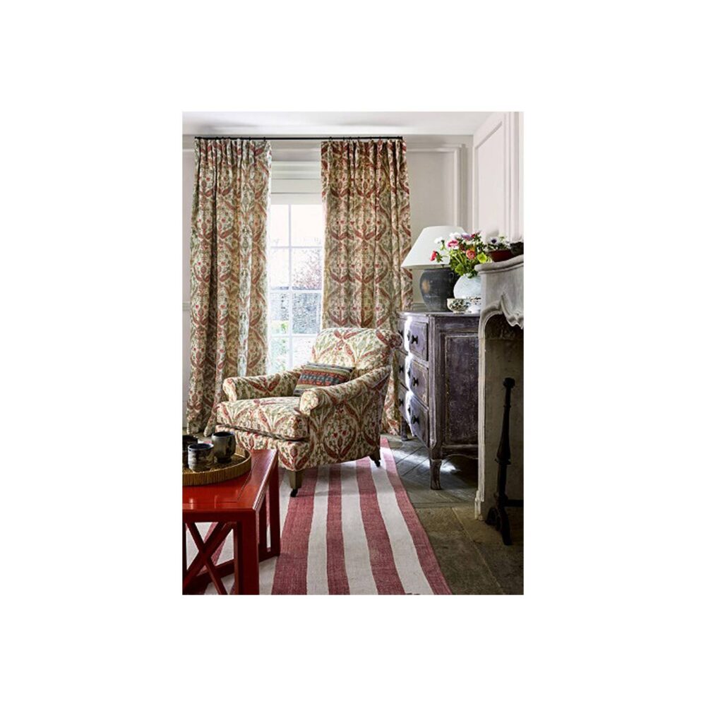 Delgado Fabric - Tomato / Sage by Delgado Fabric - Tomato / Sage from