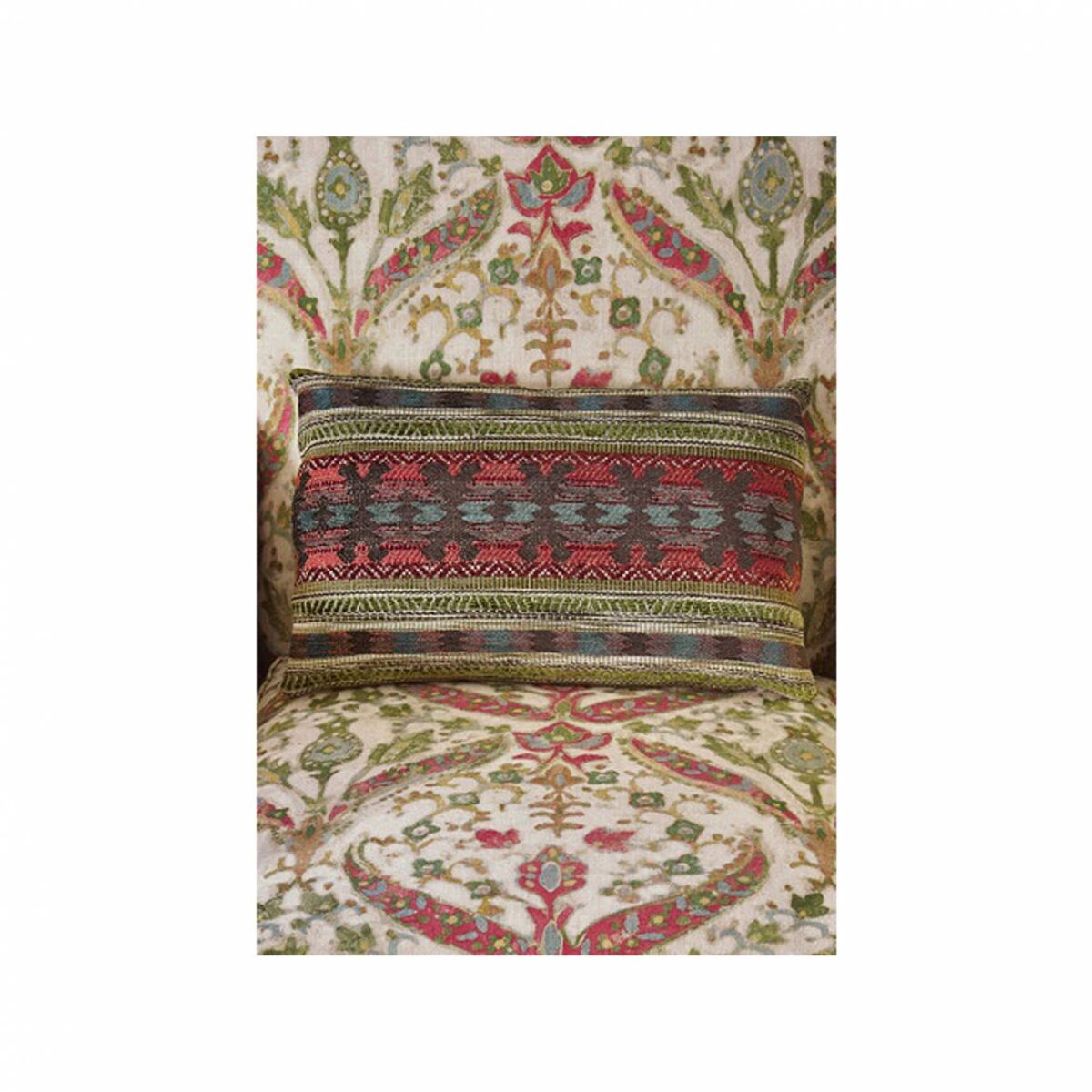 Delgado Fabric - Tomato / Sage by Delgado Fabric - Tomato / Sage from