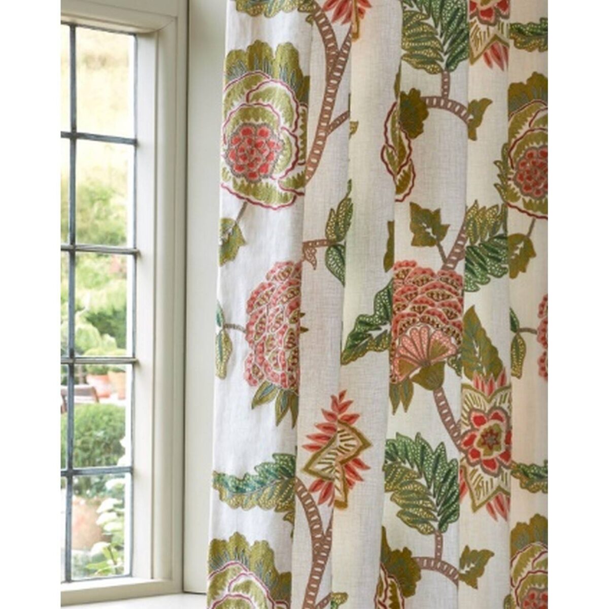 Campion Fabric - Pink / Green from