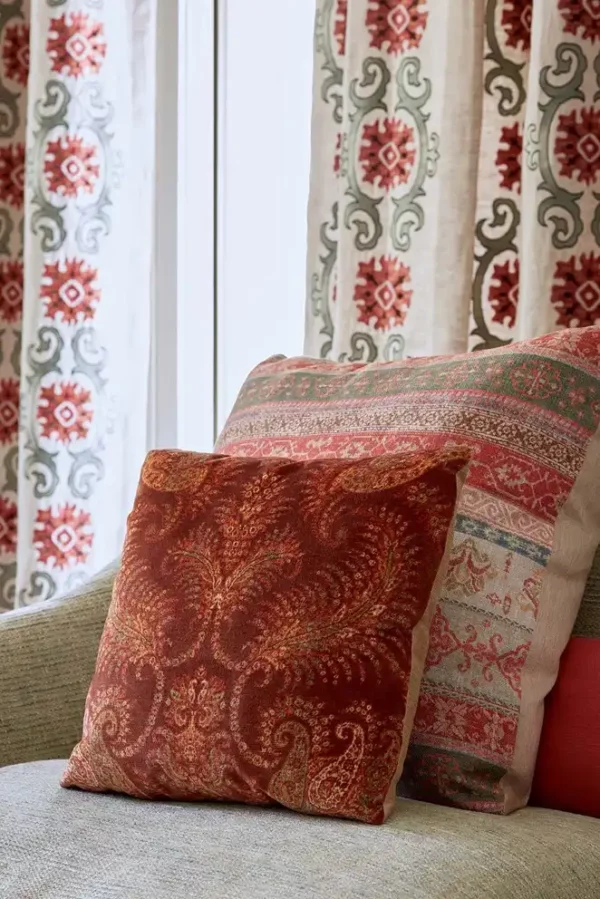Kempsey Fabric - Red / Green by Kempsey Fabric - Red / Green from