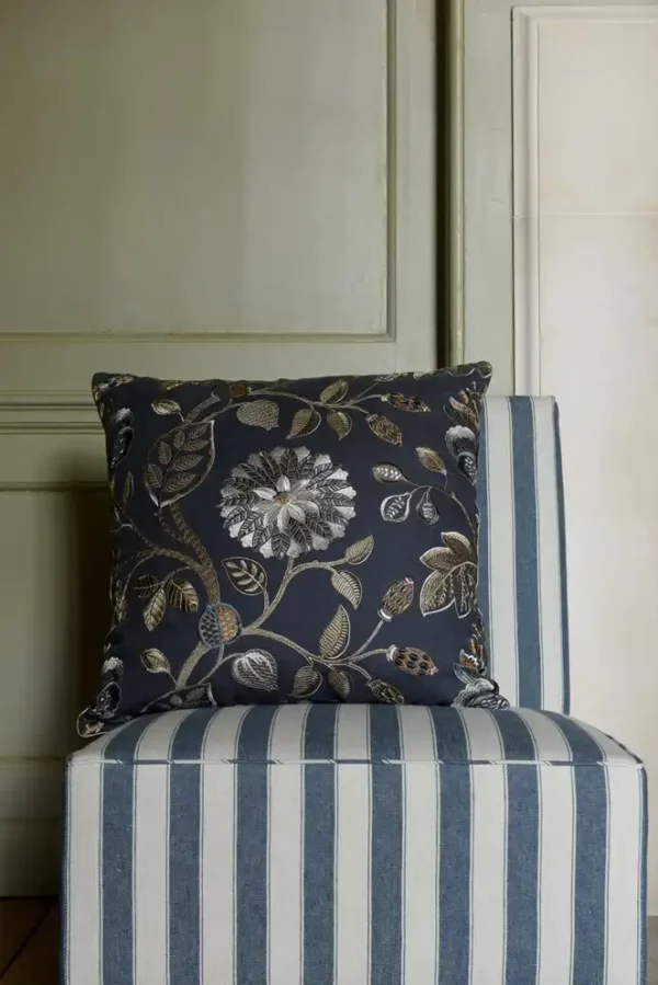 Adeline Fabric - Navy by Adeline Fabric - Navy from