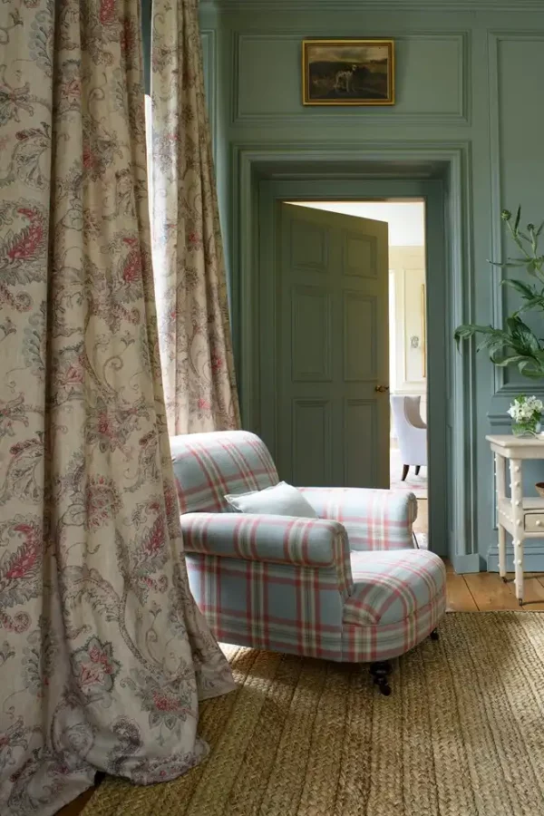 Cassius Fabric - Red / Green from