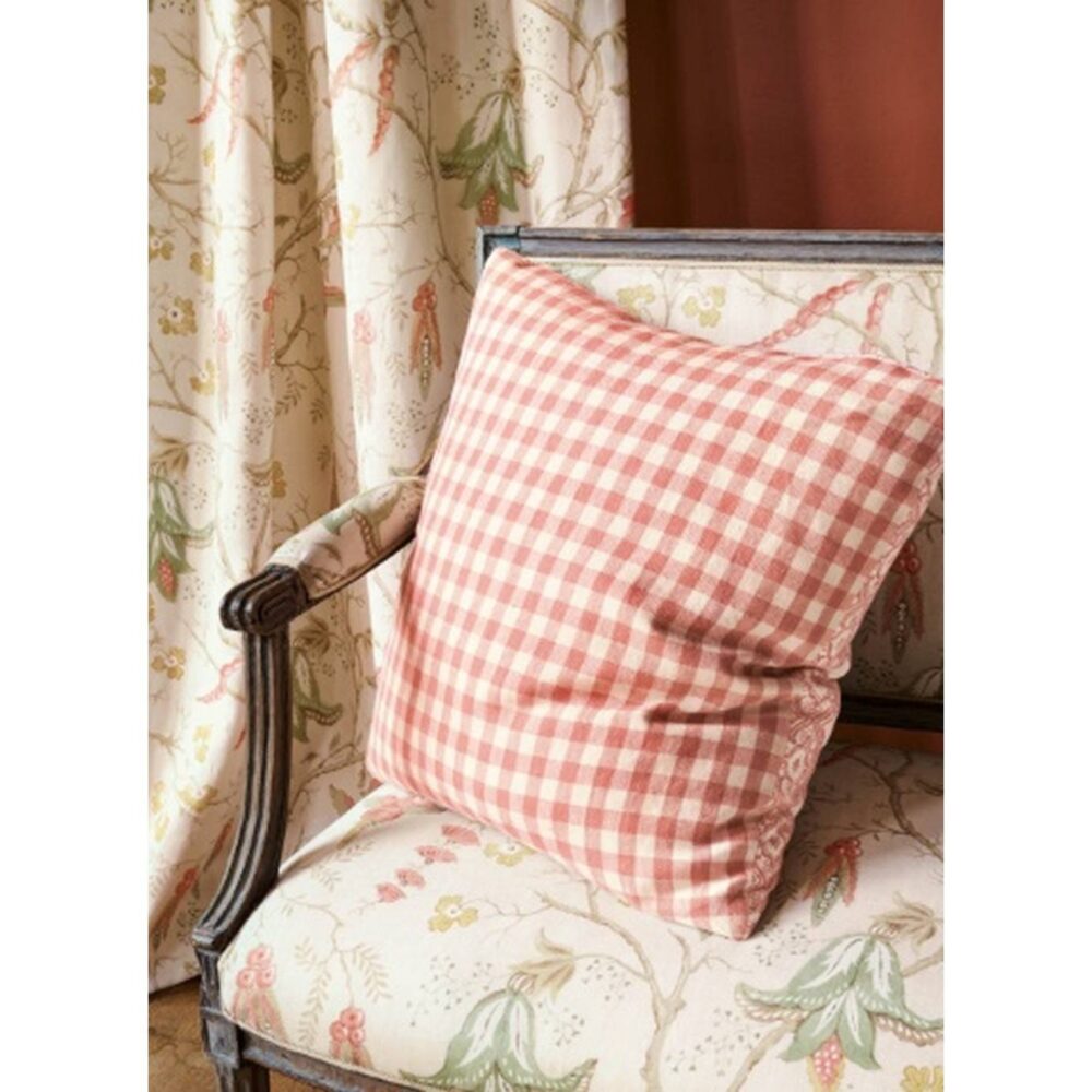 Cristabel Fabric - Tomato / Green by Cristabel Fabric - Tomato / Green from