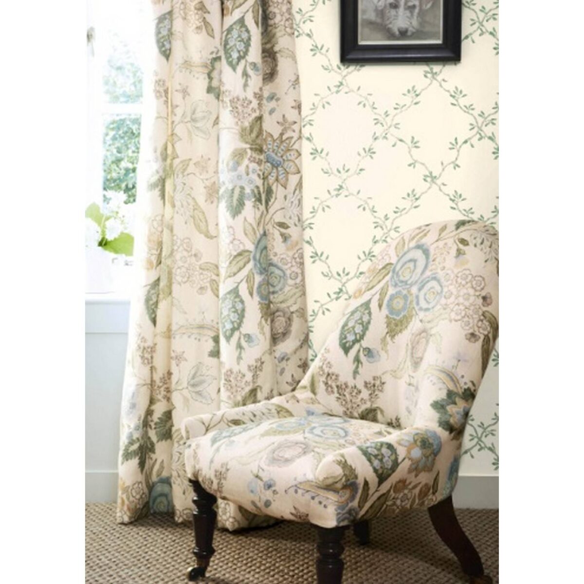 Emmeline Fabric - Aqua from