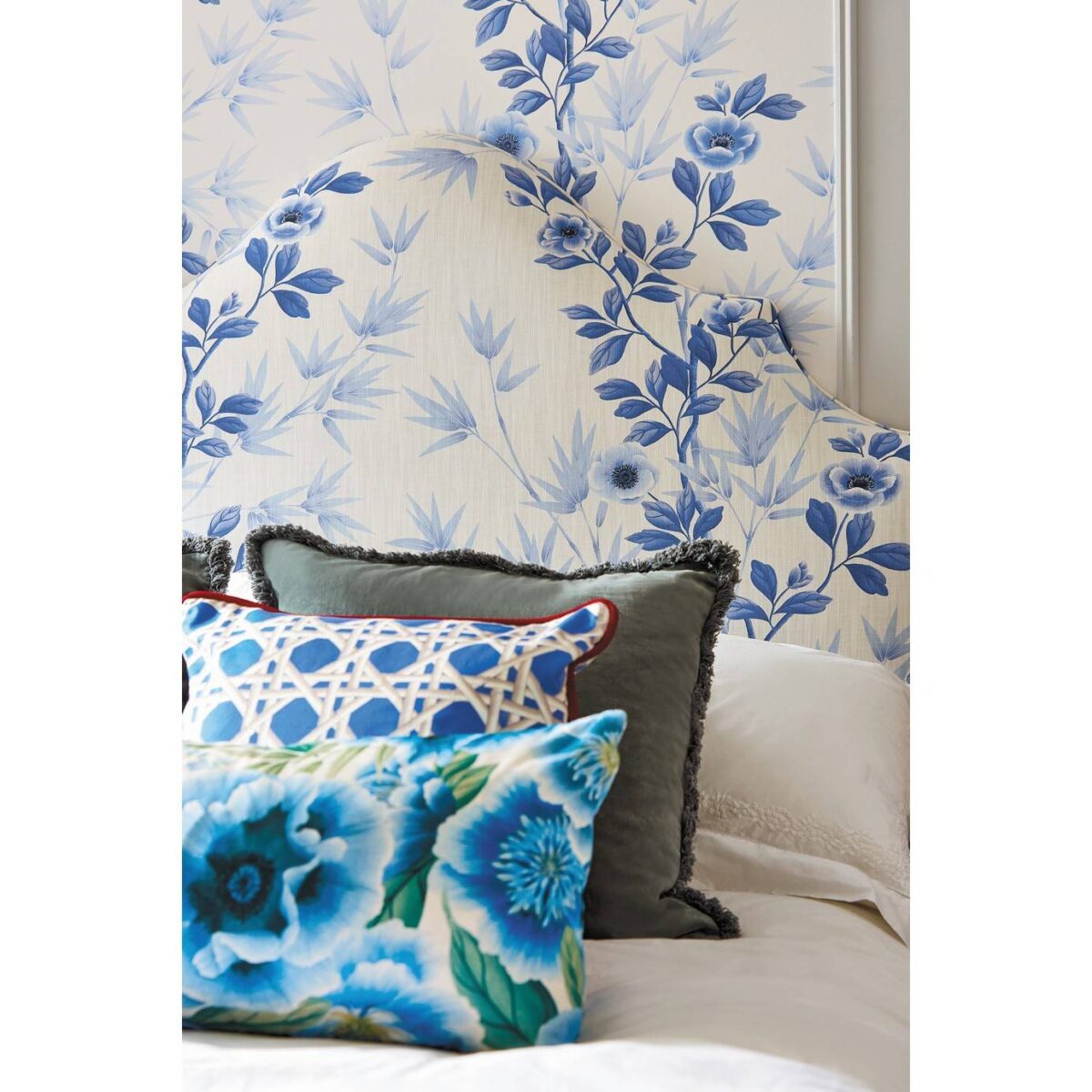 Lady Alford Fabric - Porcelain / Chine Blue by Lady Alford Fabric - Porcelain / Chine Blue from
