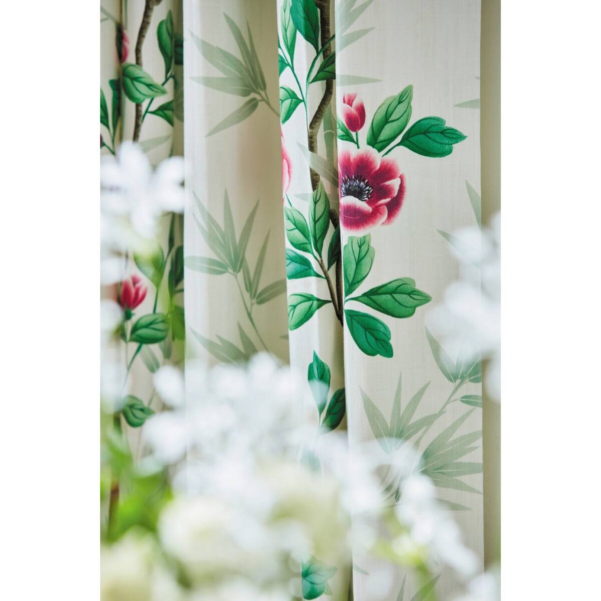 Lady Alford Fabric - Fig Blossom / Magenta by Lady Alford Fabric - Fig Blossom / Magenta from
