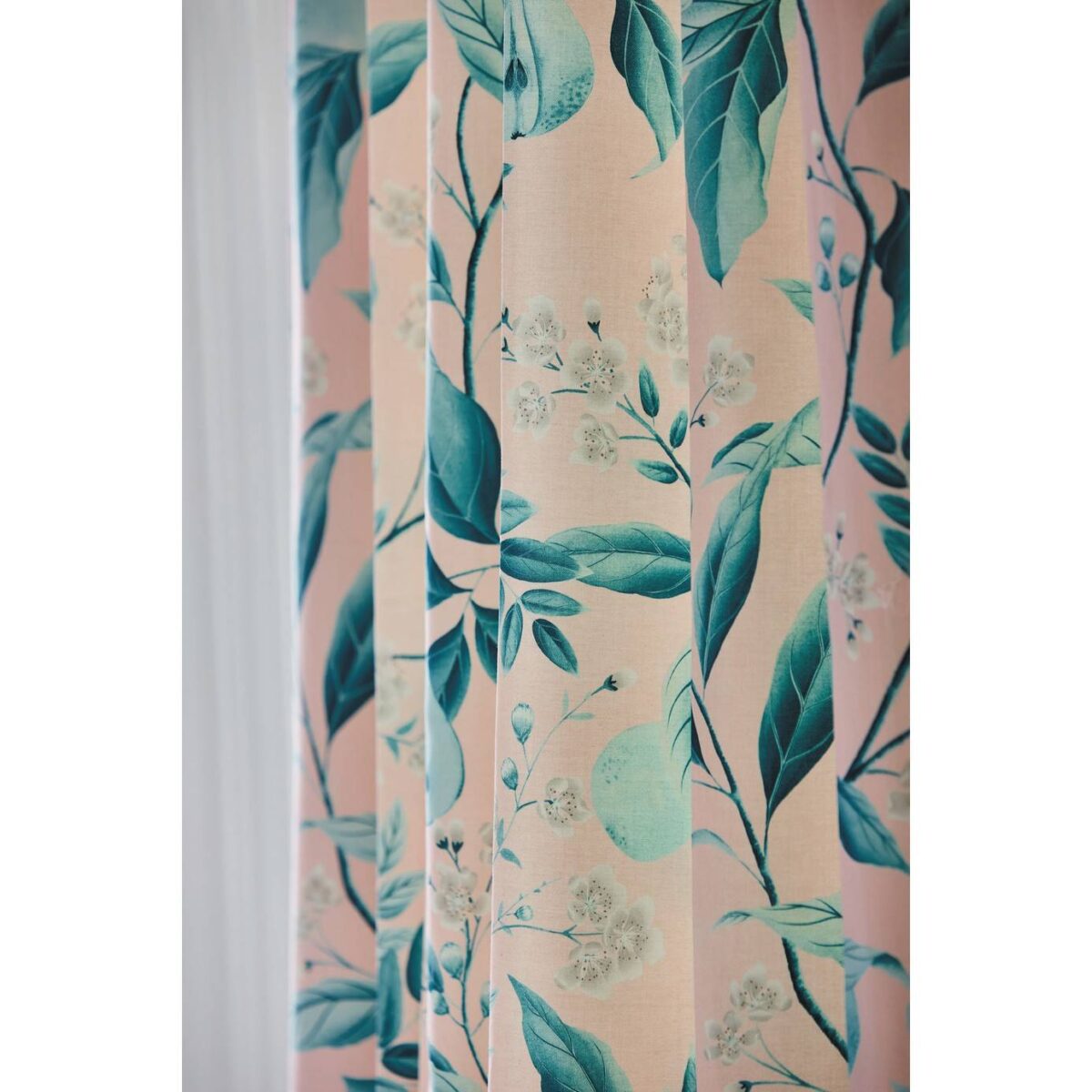 Marie Fabric - Rose / Lagoon by Marie Fabric - Rose / Lagoon from