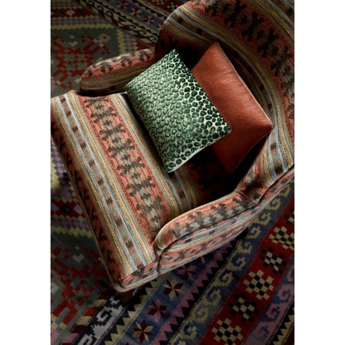 Hamlin Fabric - Pink / Sienna by Hamlin Fabric - Pink / Sienna from