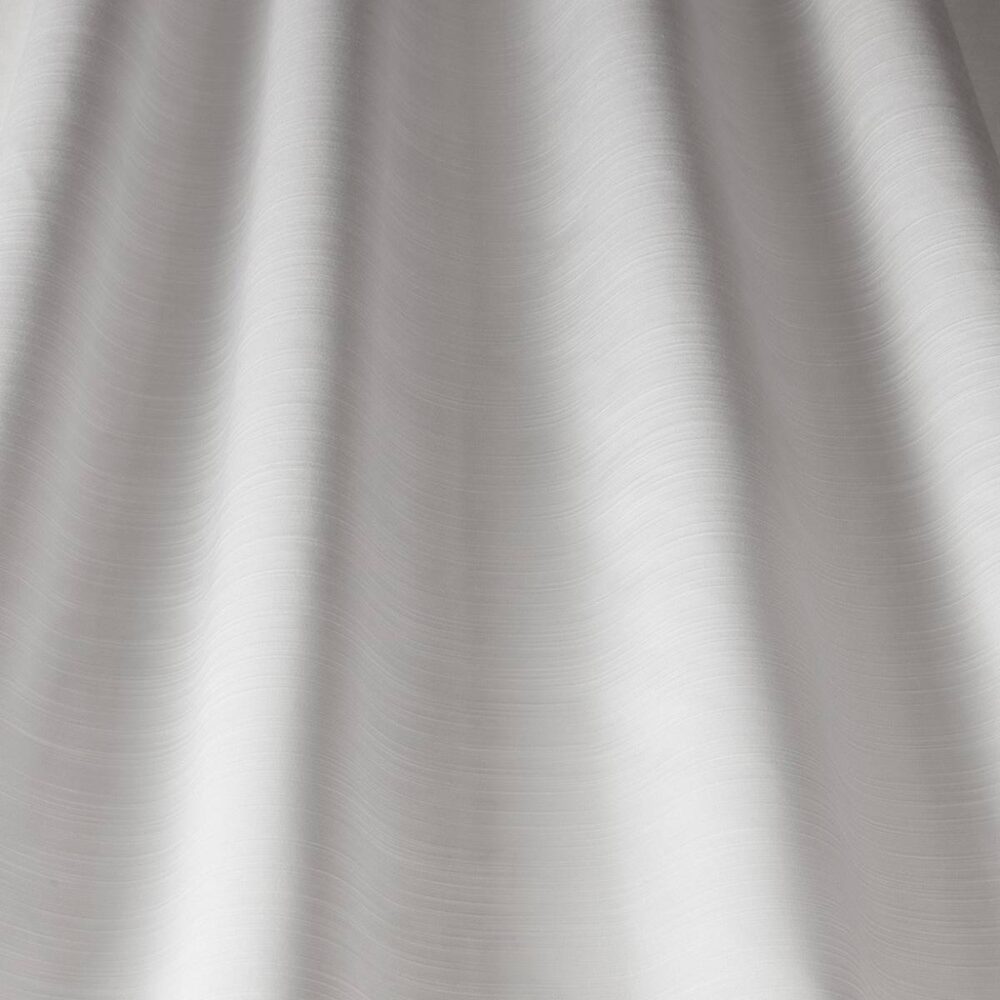 Esther Fabric - Snow by white plain silk-satin fabric from iLiv
