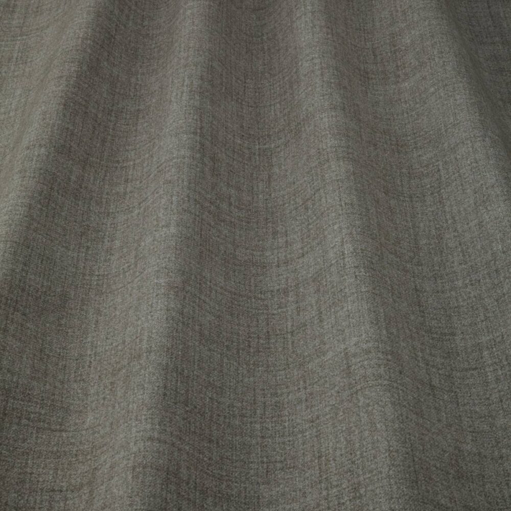 Highland Fabric - Steel by black-grey plain velvet-chenille fabric from iLiv
