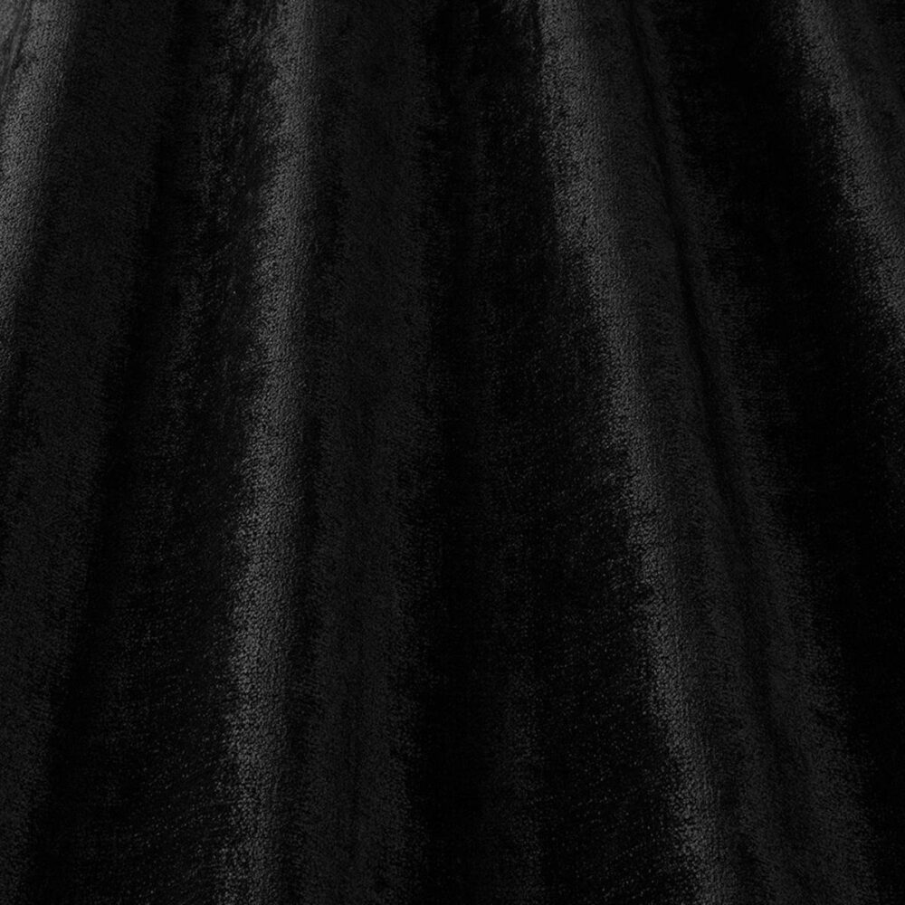 Layton Fabric - Black by black-grey plain velvet-chenille fabric from iLiv